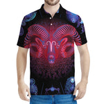 Aries And Astrological Signs Print Men's Polo Shirt