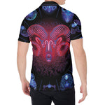 Aries And Astrological Signs Print Men's Shirt