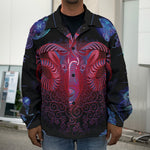 Aries And Astrological Signs Print Men's Shirt Jacket