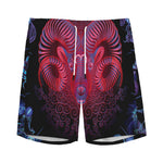 Aries And Astrological Signs Print Men's Sports Shorts