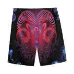 Aries And Astrological Signs Print Men's Sports Shorts