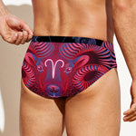 Aries And Astrological Signs Print Men's Swim Briefs