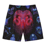 Aries And Astrological Signs Print Men's Swim Trunks