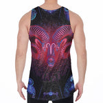 Aries And Astrological Signs Print Men's Velvet Tank Top