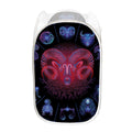 Aries And Astrological Signs Print Mesh Laundry Hamper