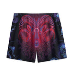 Aries And Astrological Signs Print Mesh Shorts