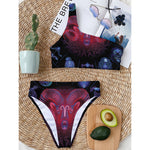 Aries And Astrological Signs Print One Shoulder Bikini Top