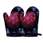 Aries And Astrological Signs Print Oven Mitts