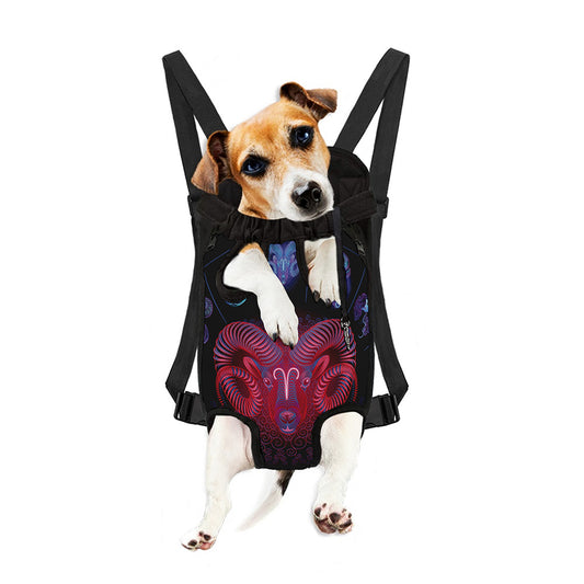 Aries And Astrological Signs Print Pet Carrier Backpack