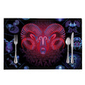 Aries And Astrological Signs Print Placemat