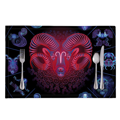 Aries And Astrological Signs Print Placemat