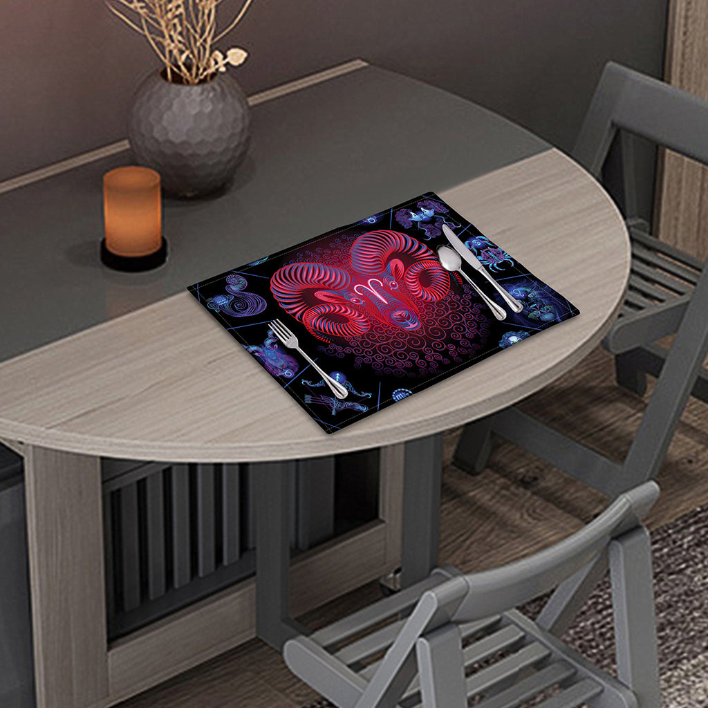 Aries And Astrological Signs Print Placemat