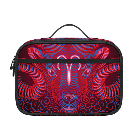 Aries And Astrological Signs Print Portable Lunch Bag