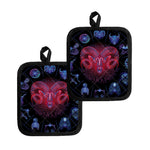 Aries And Astrological Signs Print Pot Holders