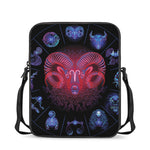 Aries And Astrological Signs Print Rectangular Crossbody Bag