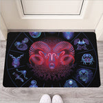 Aries And Astrological Signs Print Rubber Doormat