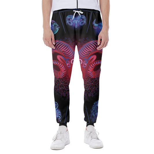 Aries And Astrological Signs Print Scuba Joggers