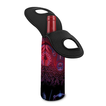 Aries And Astrological Signs Print Single Neoprene Wine Tote
