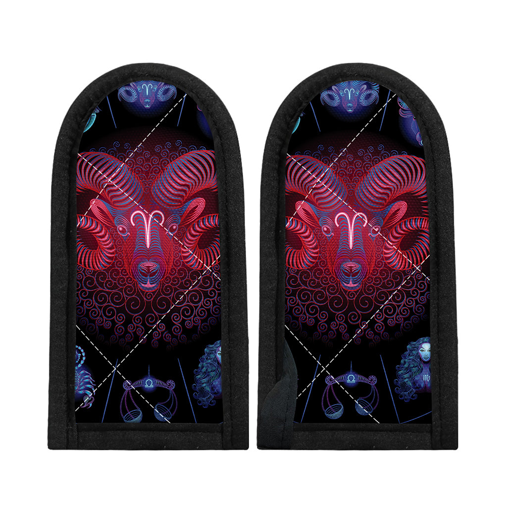 Aries And Astrological Signs Print Skillet Handle Cover