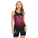 Aries And Astrological Signs Print Sleeveless One Piece Swimsuit