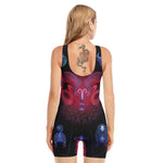 Aries And Astrological Signs Print Sleeveless One Piece Swimsuit