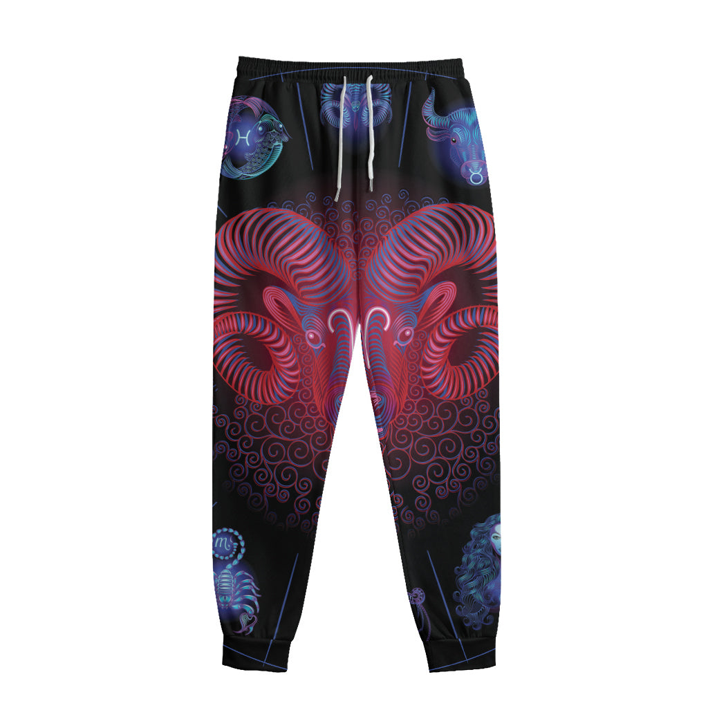 Aries And Astrological Signs Print Sweatpants