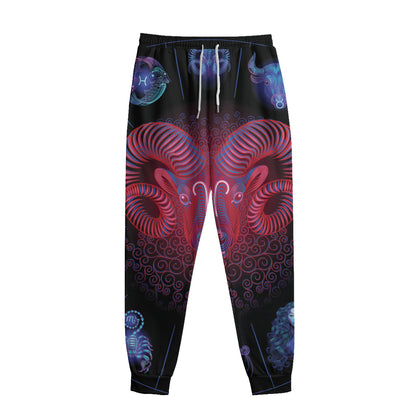 Aries And Astrological Signs Print Sweatpants