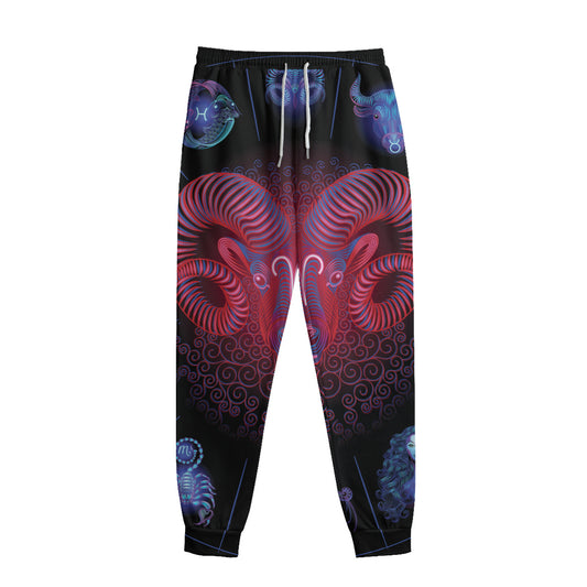Aries And Astrological Signs Print Sweatpants