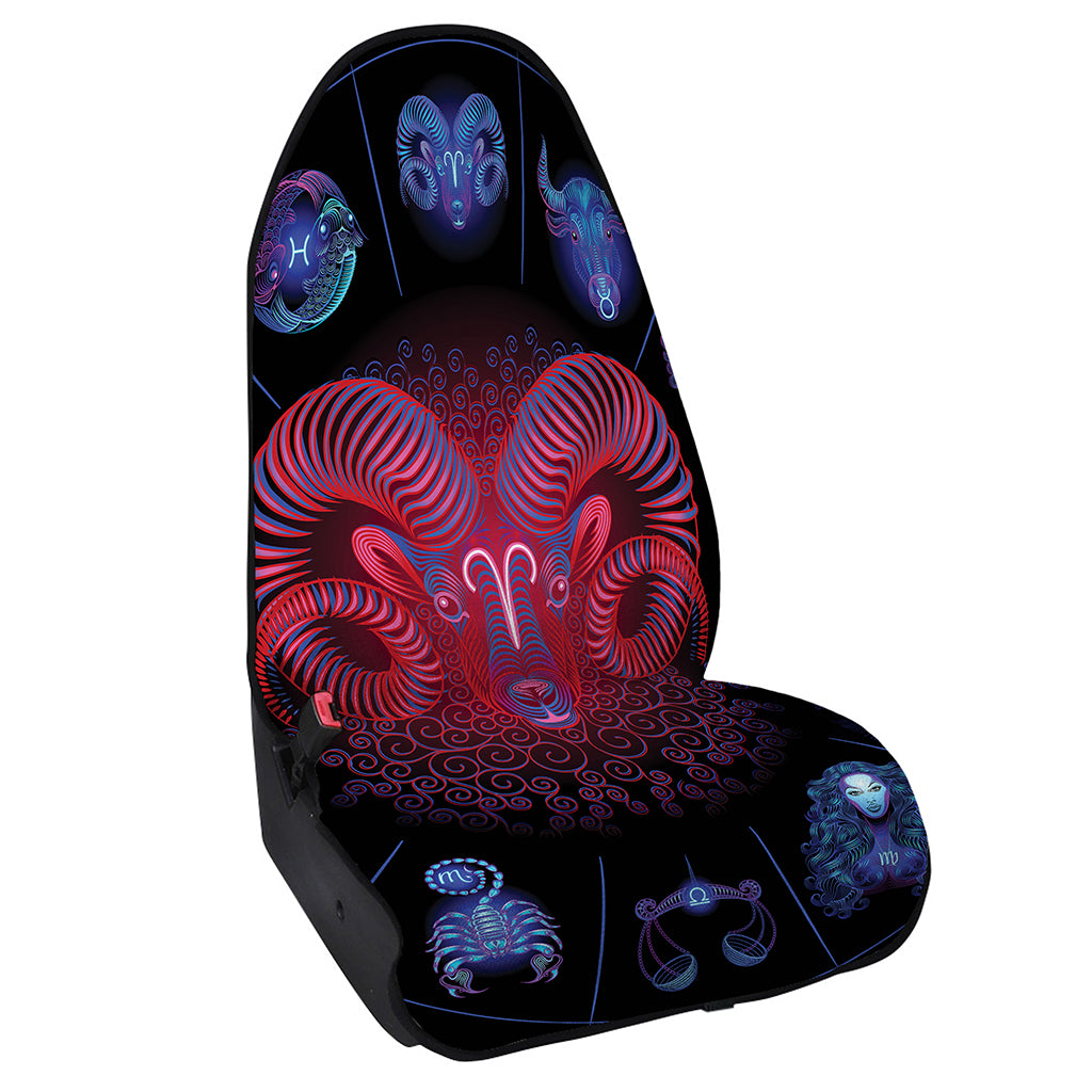 Aries And Astrological Signs Print Waterproof Car Seat Cover