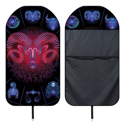 Aries And Astrological Signs Print Waterproof Car Seat Cover