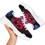 Aries And Astrological Signs Print White Chunky Shoes