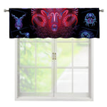 Aries And Astrological Signs Print Window Valance