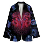 Aries And Astrological Signs Print Women's Blazer