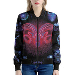 Aries And Astrological Signs Print Women's Bomber Jacket