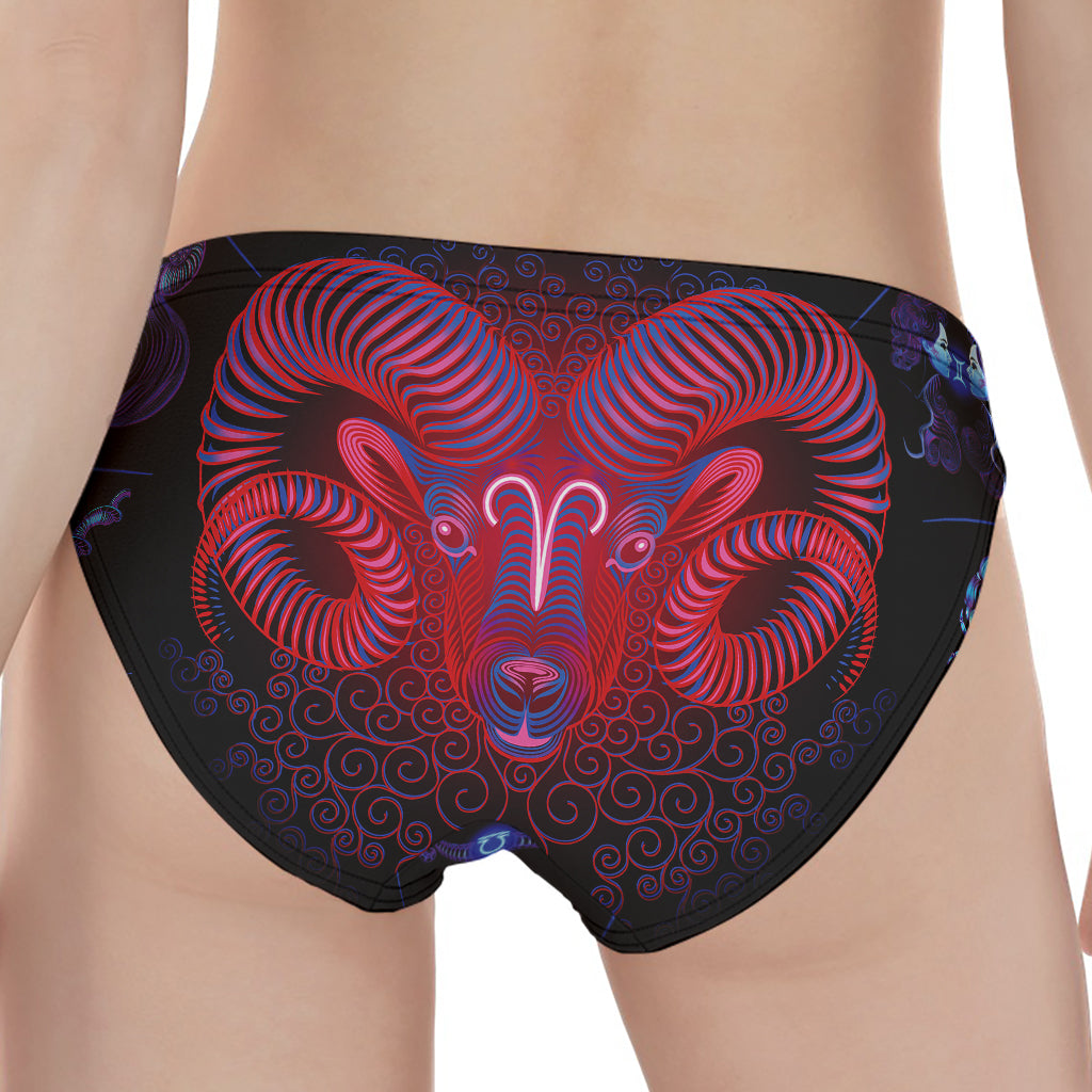 Aries And Astrological Signs Print Women's Panties