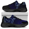 Aries Constellation Print Black Chunky Shoes
