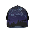 Aries Constellation Print Black Mesh Trucker Hat