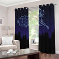 Aries Constellation Print Dimout Grommet Curtains