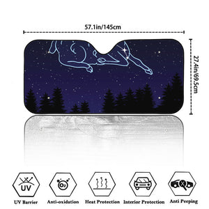 Aries Constellation Print Car Windshield Sun Shade