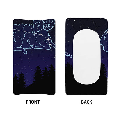 Aries Constellation Print Changing Pad Cover