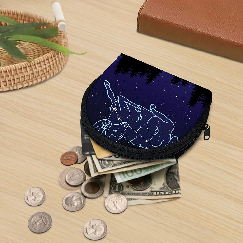Aries Constellation Print Coin Purse