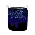 Aries Constellation Print Collapsible Laundry Basket