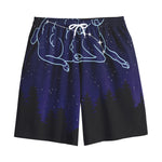 Aries Constellation Print Cotton Shorts
