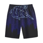 Aries Constellation Print Cotton Shorts