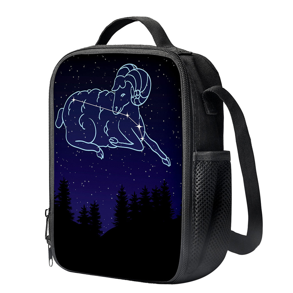 Aries Constellation Print Crossbody Lunch Bag