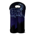 Aries Constellation Print Double Neoprene Wine Tote
