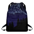 Aries Constellation Print Drawstring Backpack