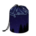 Aries Constellation Print Drawstring Makeup Bag