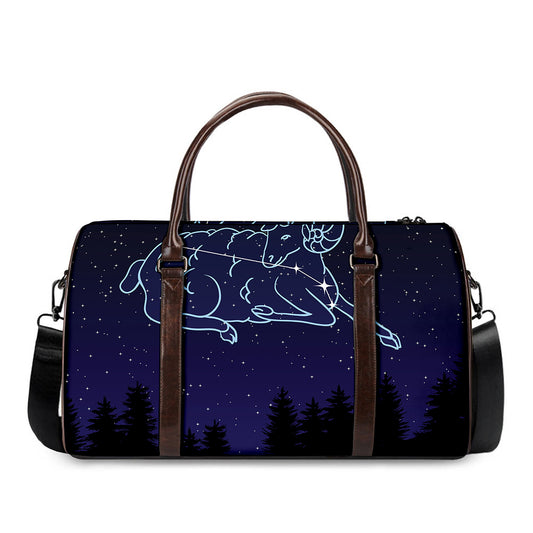 Aries Constellation Print Duffle Bag