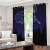 Aries Constellation Print Extra Wide Grommet Curtains